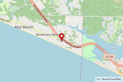 Map of our garage door service area in Inlet Beach, FL